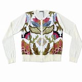 INBEDWITHYOU Cardigan donna Crew fantasia in misto cotone e seta 
