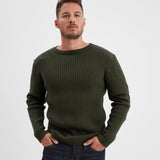 DAYTONA 73 Maglia uomo Basset girocollo verde militare 