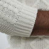 RAKKI Maglione girocollo bianco uomo The King of Cool 