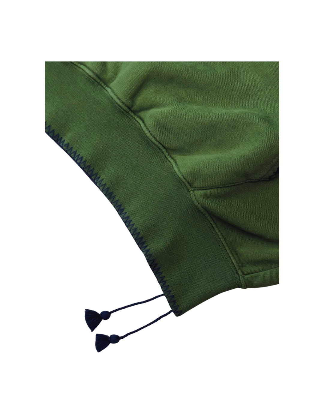 INTHEBOX Felpa unisex verde con cappuccio in cotone ricamato 