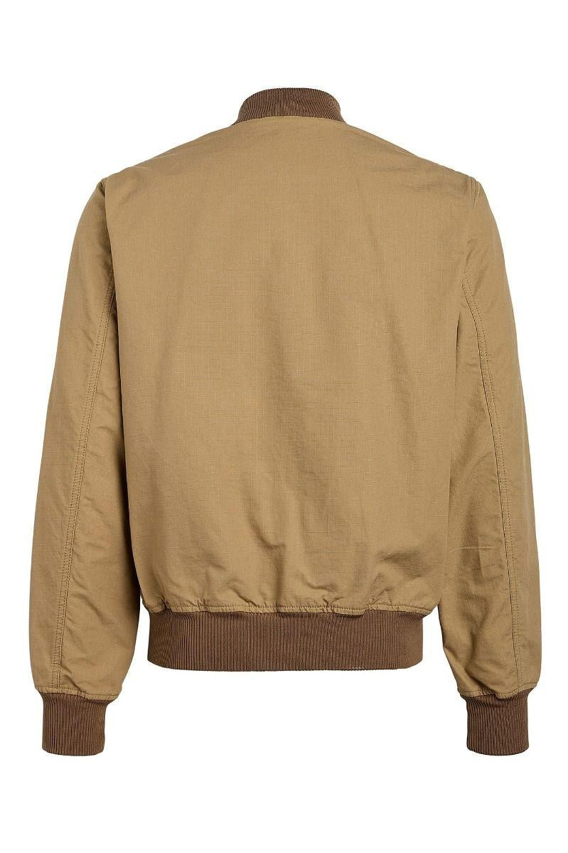 MANIFATTURA CECCARELLI Bomber uomo in cotone dark tan 