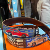 DESIGN ARTIGIANALE Cintura Artigianale in Pelle Porsche 911 