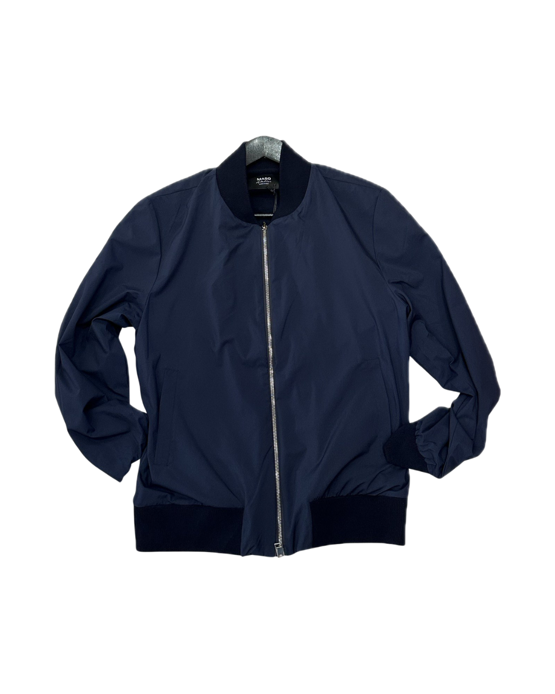 MASQ Giubbino unisex blu reversibile con zip 