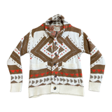 TOOCO Cardigan uomo Everest bianco/nocciola 