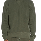 KEELING Felpa unisex in cotone Olive Sabah Crew girocollo 