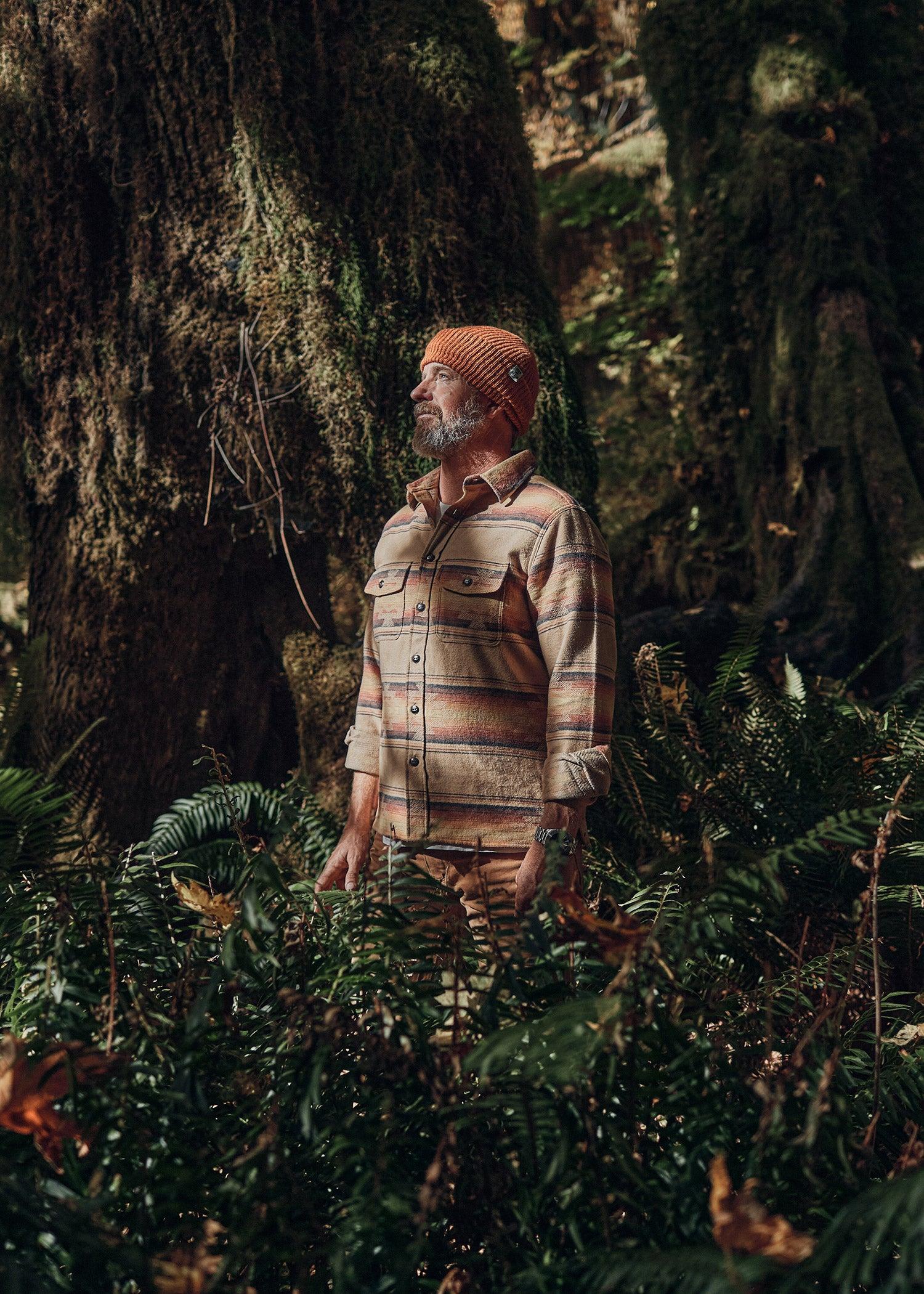 IRON AND RESIN Camicia uomo pesante in flanella Klamath 