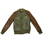 DAYTONA 73 Giacca uomo in pelle verde Hanks 