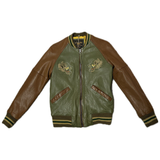 DAYTONA 73 Giacca uomo in pelle verde Hanks 