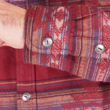 IRON AND RESIN Camicia uomo Klamath in flanella rossa 