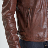 DAYTONA 73 Giacca in pelle cognac uomo Stirling 