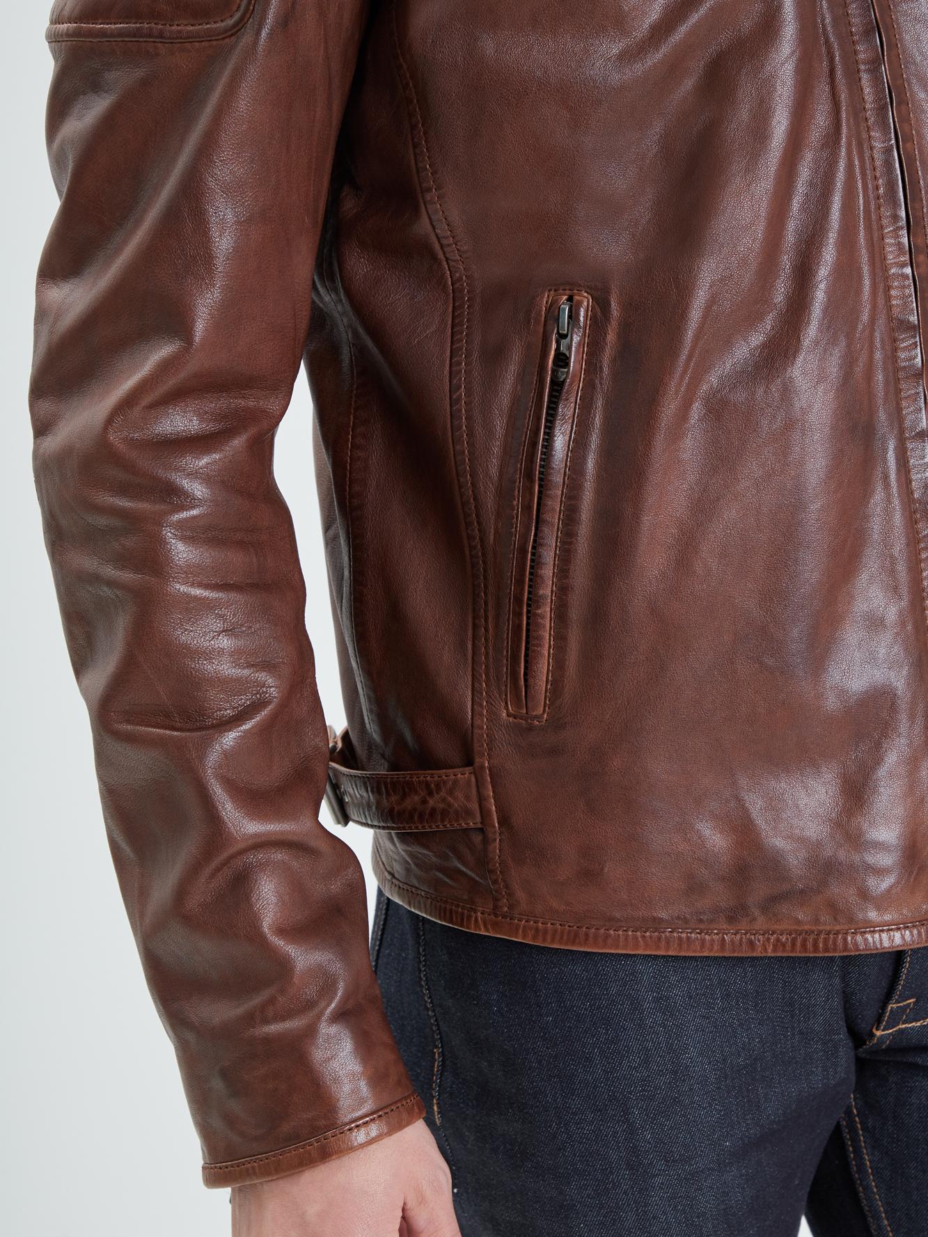 DAYTONA 73 Giacca in pelle cognac uomo Stirling 