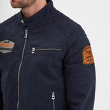 DAYTONA 73 Giacca uomo Bowen in twill di cotone blu 