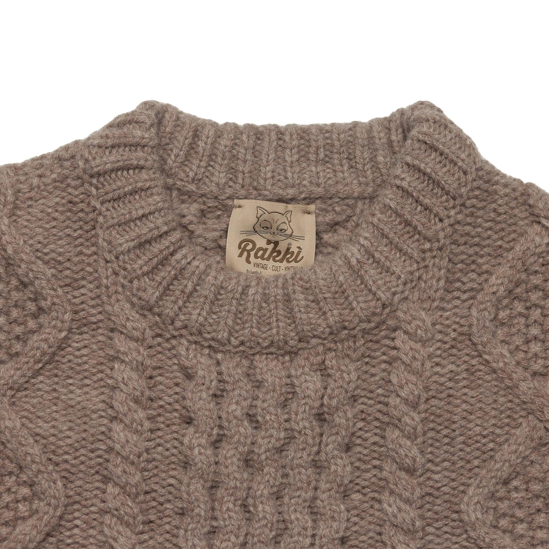 RAKKI Maglione girocollo uomo Walnut Melange 