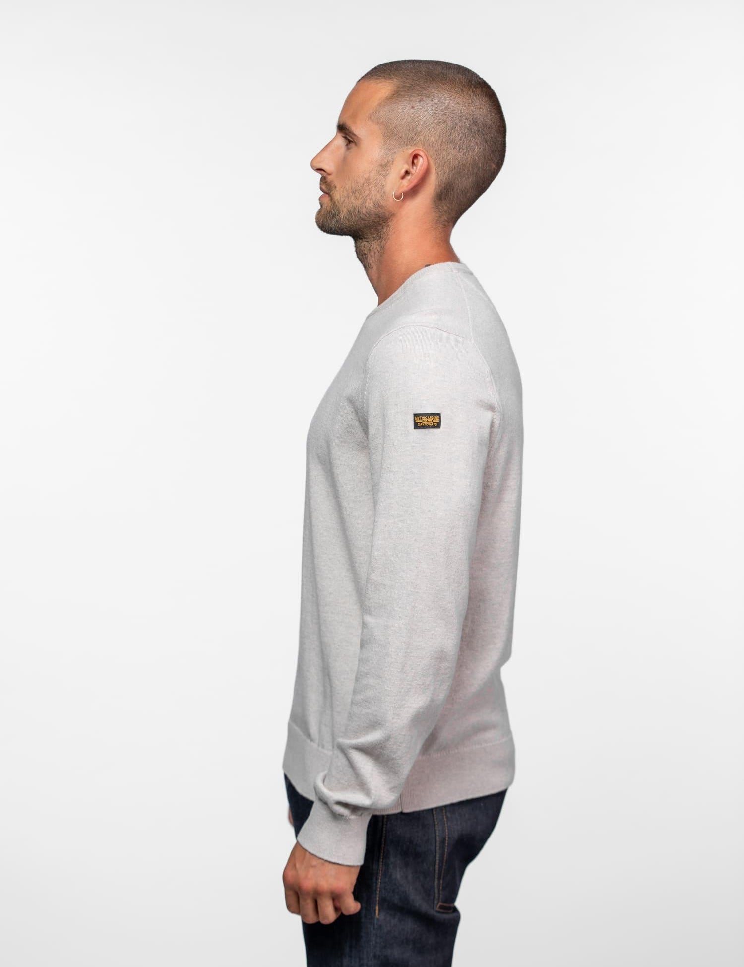 DAYTONA 73 Maglia girocollo uomo Amick beige 