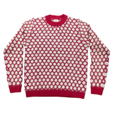 RAKKI Maglione uomo a pois in cashwool e mohair 