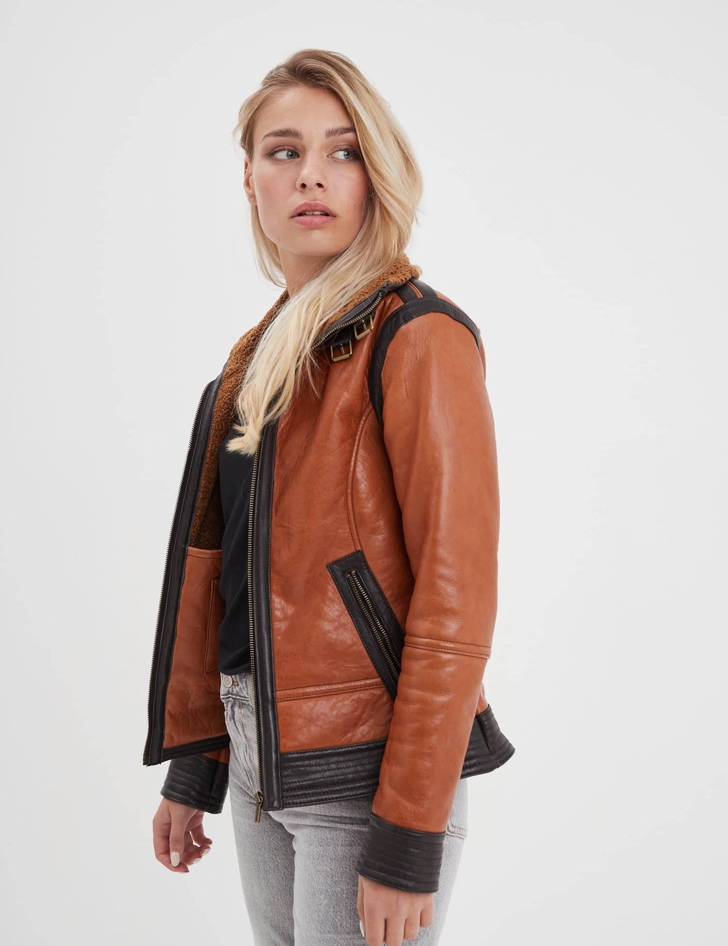 DAYTONA 73 Giacca donna in pelle Emilia Bombardier 
