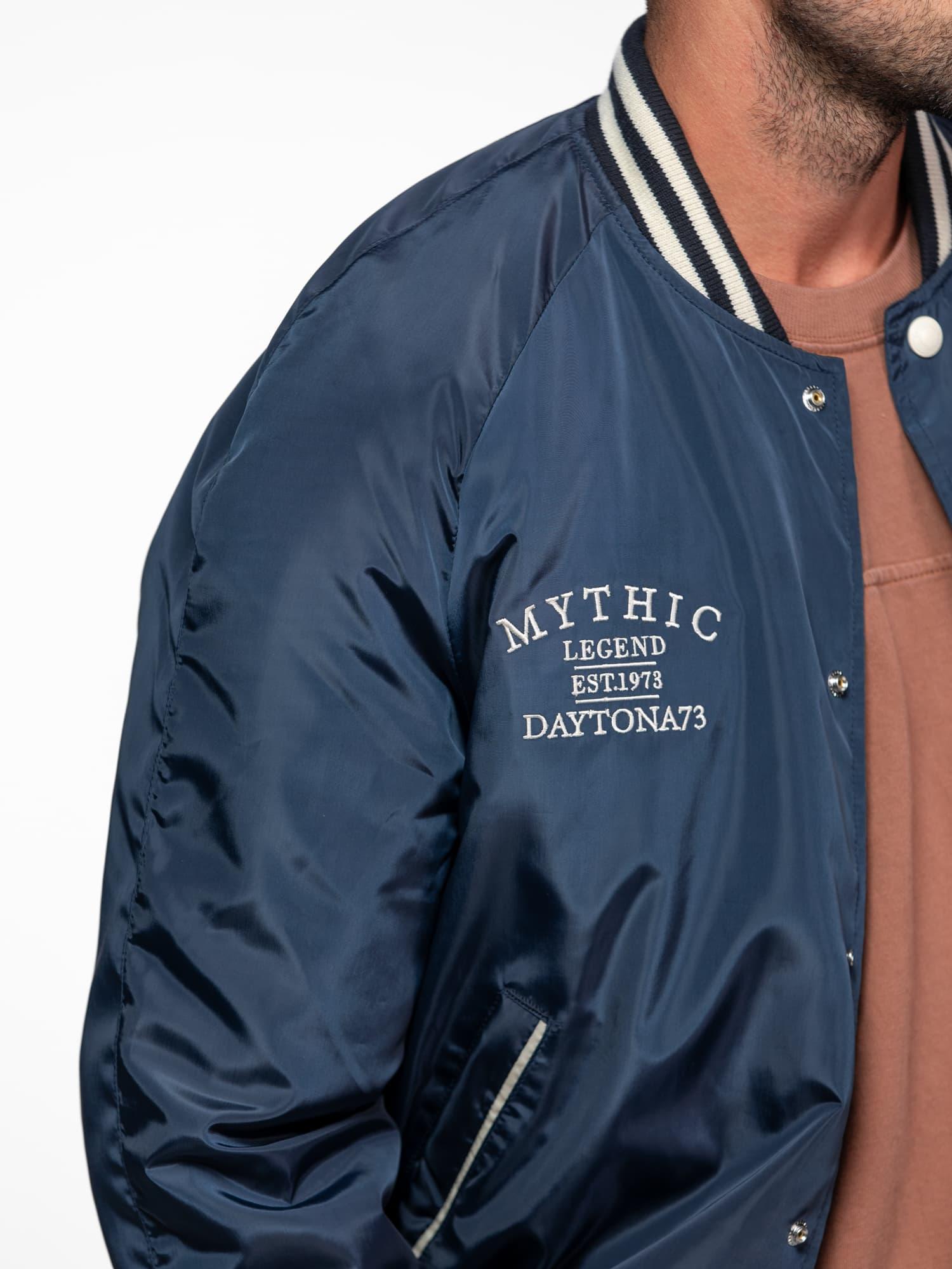 DAYTONA 73 Bomber uomo in nylon blu navy modello Oshawa 
