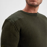 DAYTONA 73 Maglia uomo Basset girocollo verde militare 