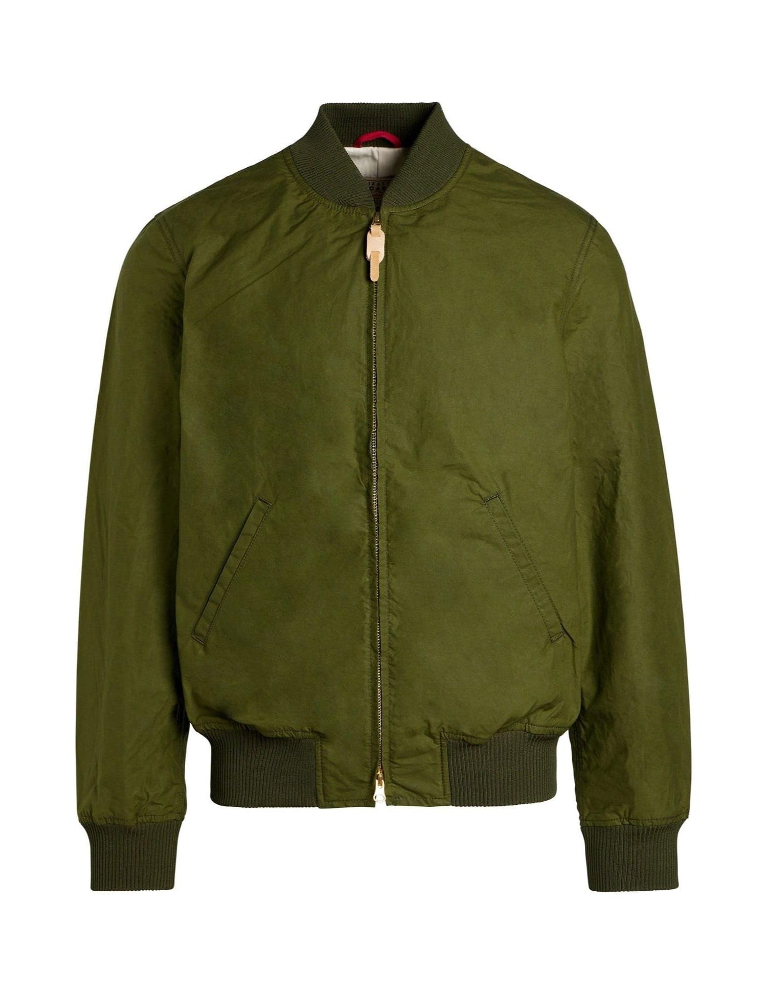 MANIFATTURA CECCARELLI Bomber uomo light green in cotone idrorepellente 