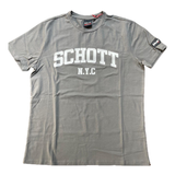 T-Shirt NYC Red Terry antracite in cotone RED TERRY ANTRACITE SCHOTT 