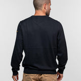 DAYTONA 73 Maglia uomo Ayulo con collo a V nera 