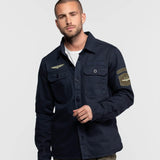 DAYTONA 73 Giacca uomo in denim blu Jefbull 