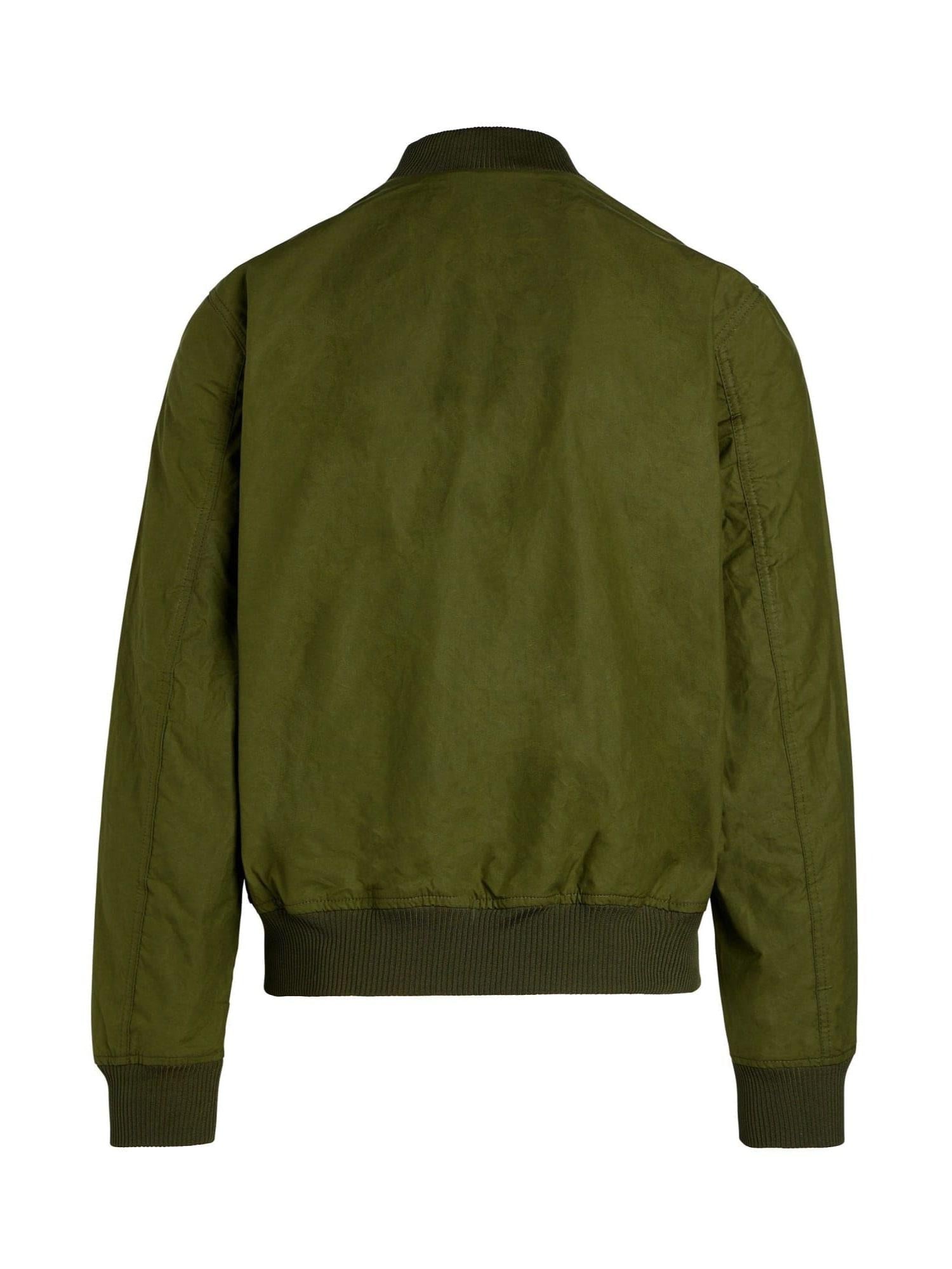 MANIFATTURA CECCARELLI Bomber uomo light green in cotone idrorepellente 