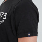DAYTONA 73 T-shirt uomo American Slub nera 