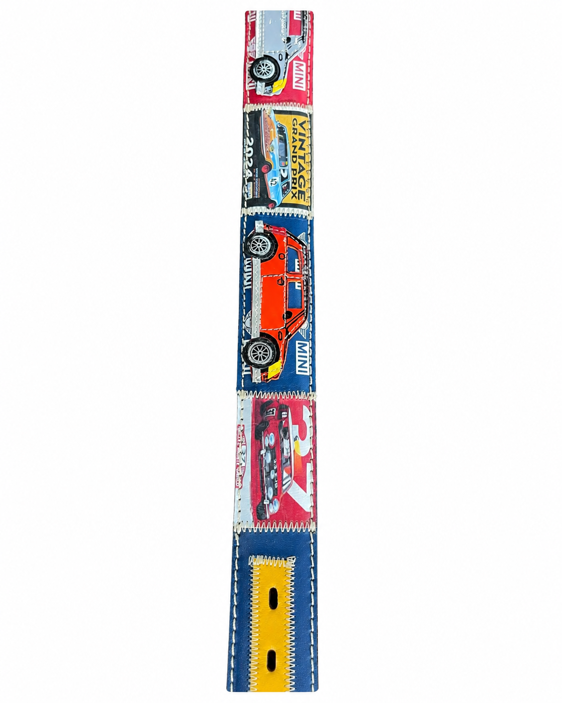 RED BELTS Cintura artigianale in pelle Mini Grand Prix 