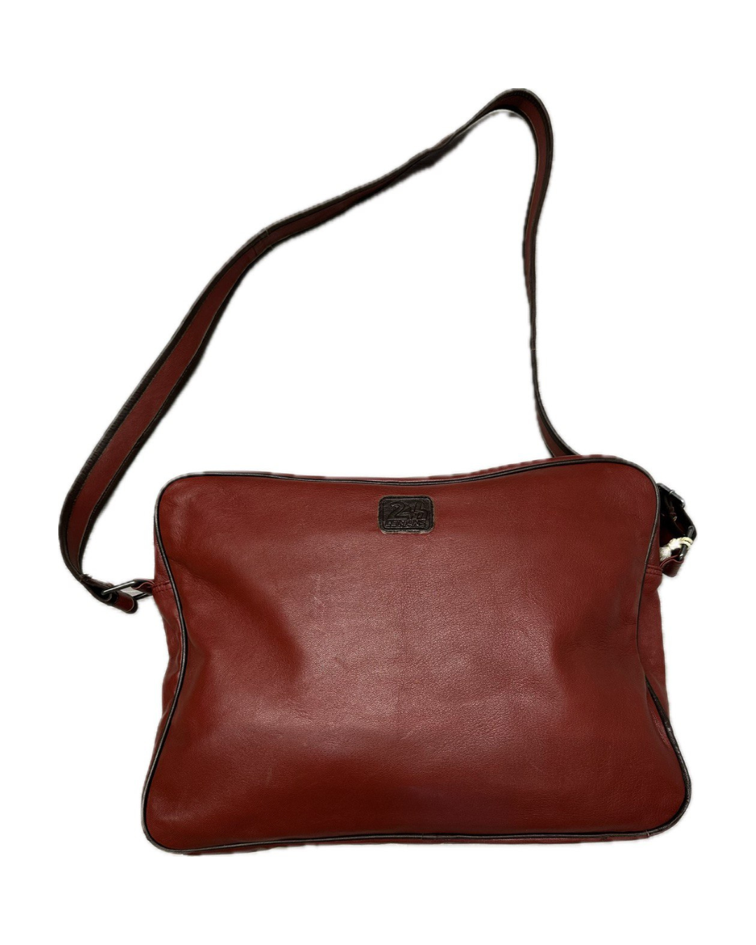 LE MANS Borsa messenger in pelle rossa Le Mans 