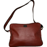 LE MANS Borsa messenger in pelle rossa Le Mans 