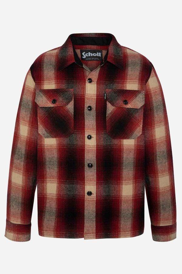 SCHOTT Giacca camicia Shcarl4 