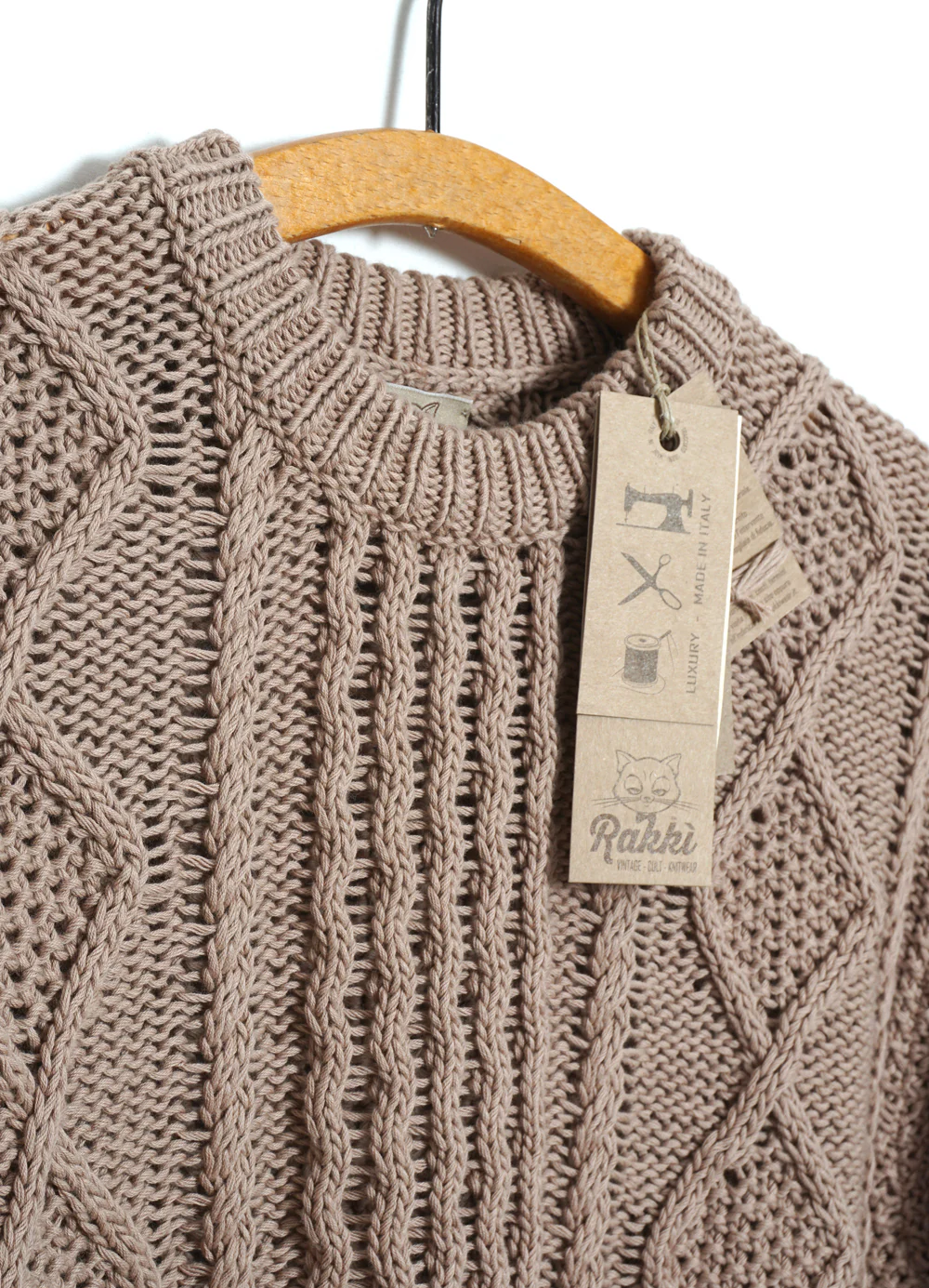 RAKKI Maglione unisex Cool Summer girocollo in cotone makò 