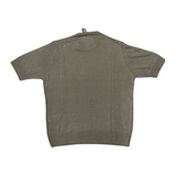 MASQ Maglia unisex beige manica corta in lino 
