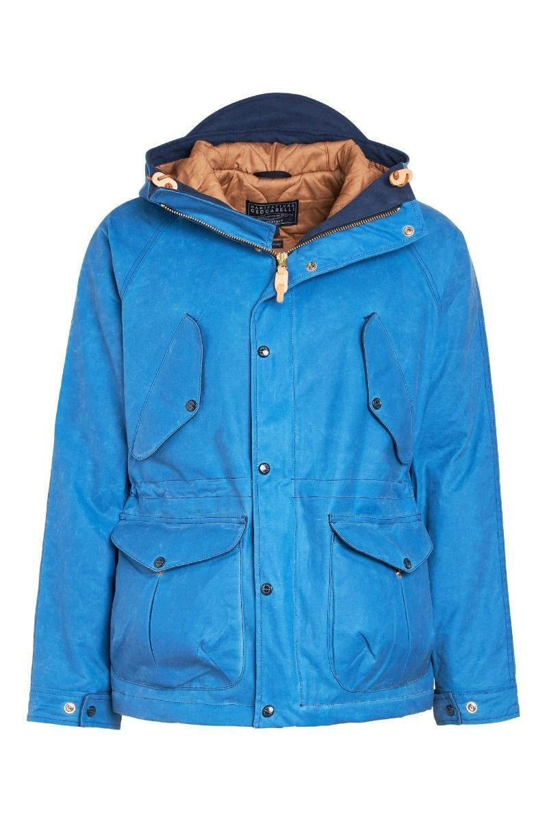 MANIFATTURA CECCARELLI Parka uomo in cotone New Fisherman blu 