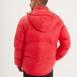 DAYTONA 73 Piumino uomo in nylon rosso Denisson 