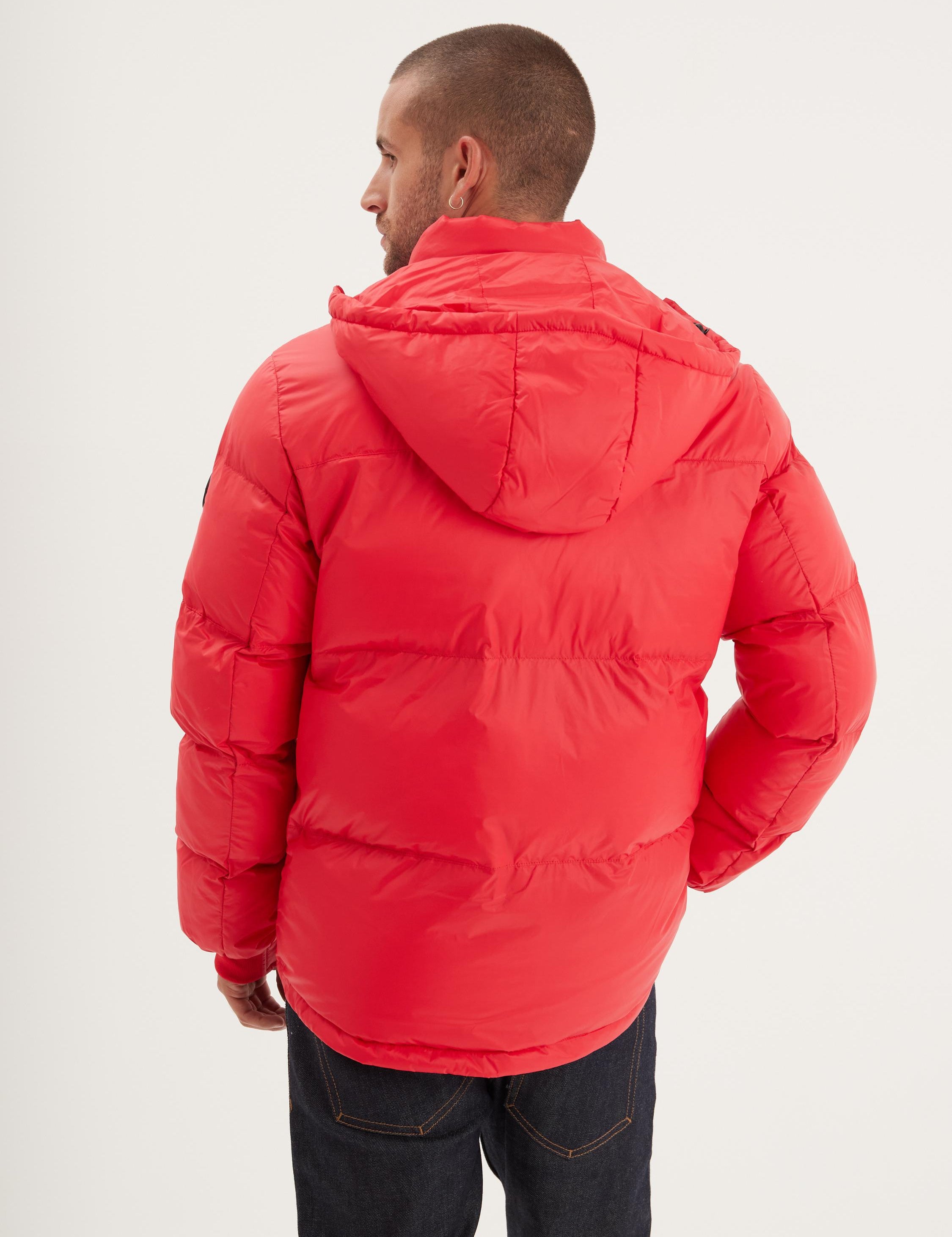 DAYTONA 73 Piumino uomo in nylon rosso Denisson 