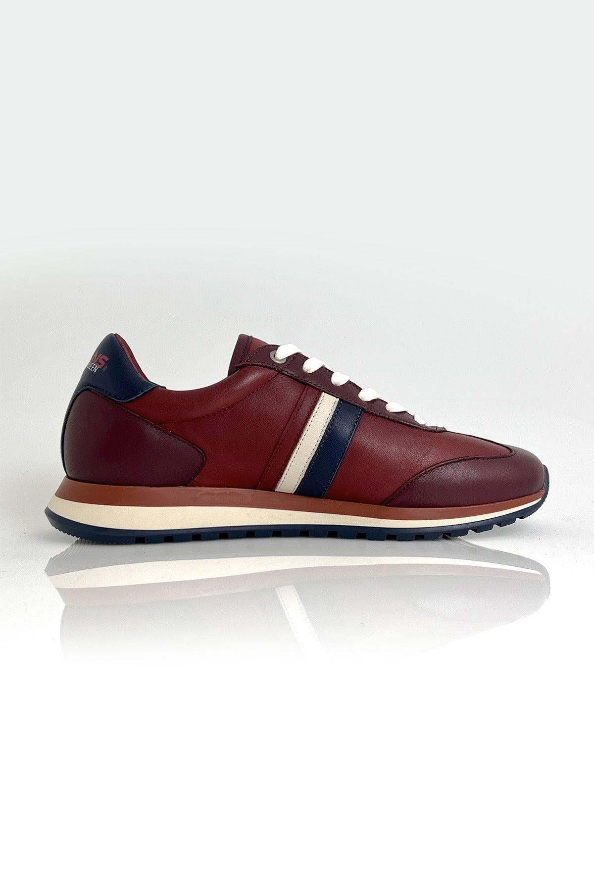 CLM Sneakers in pelle rosso scuro uomo Cool 