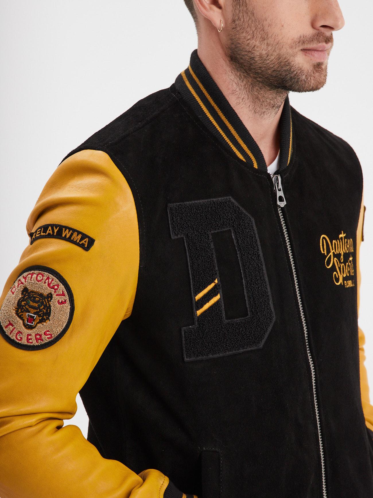 DAYTONA 73 Giacca Academy Buff Black & Yellow uomo 