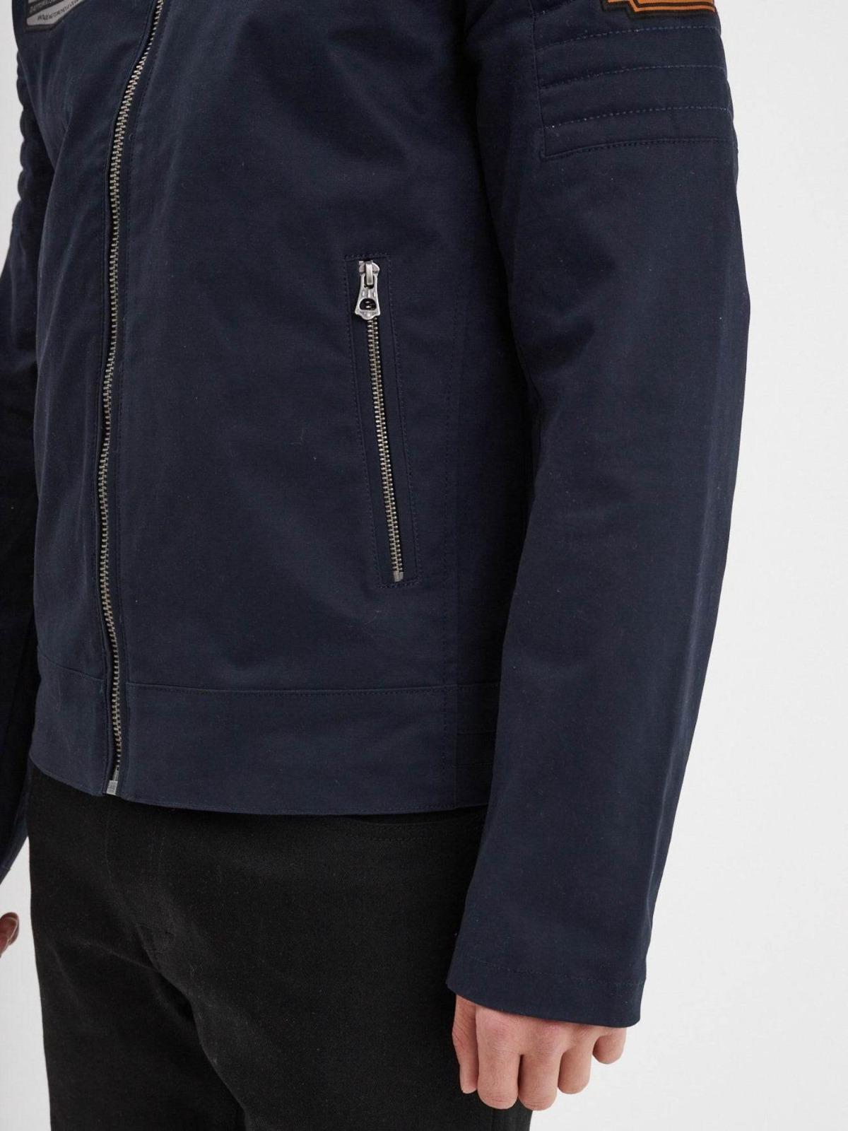 DAYTONA 73 Giacca uomo Bowen in twill di cotone blu 