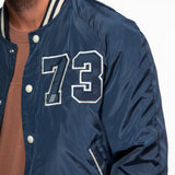 DAYTONA 73 Bomber uomo in nylon blu navy modello Oshawa 
