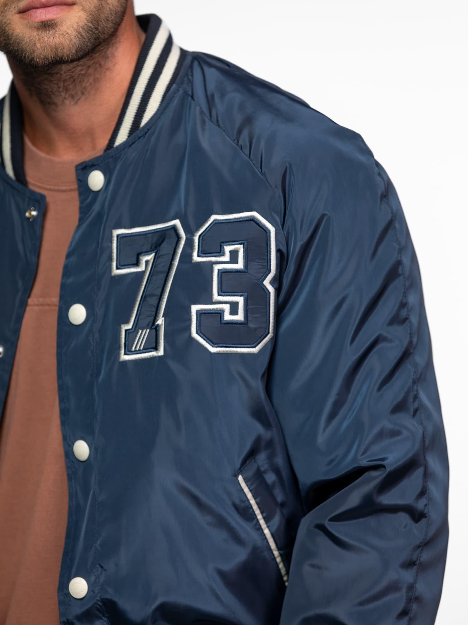 DAYTONA 73 Bomber uomo in nylon blu navy modello Oshawa 