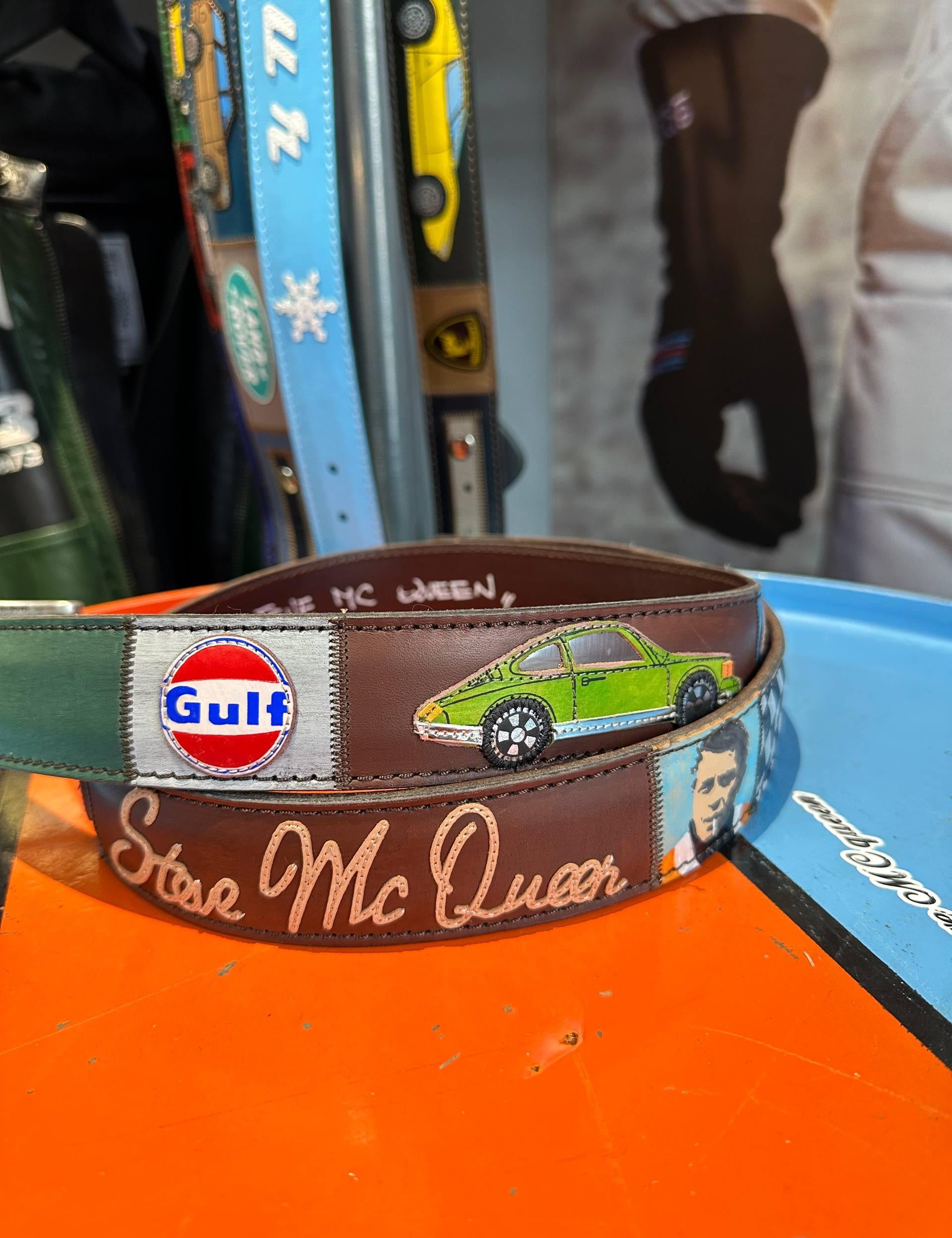 DESIGN arTIGIANALE Cintura artigianale in pelle Steve McQueen 