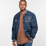 DAYTONA 73 Bomber uomo in nylon blu navy modello Oshawa 