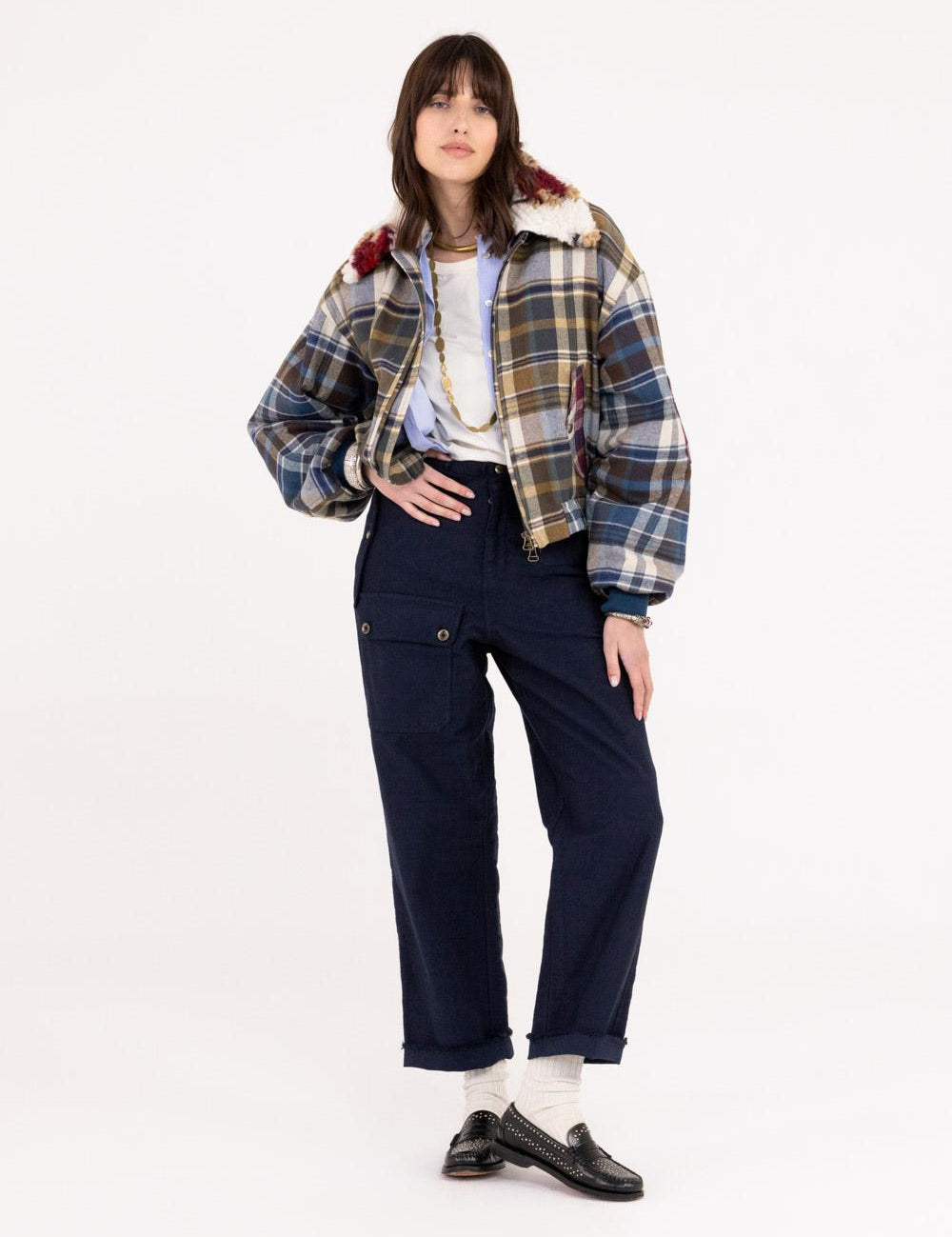 FRONT STREET Blouson donna Cropped aviator 