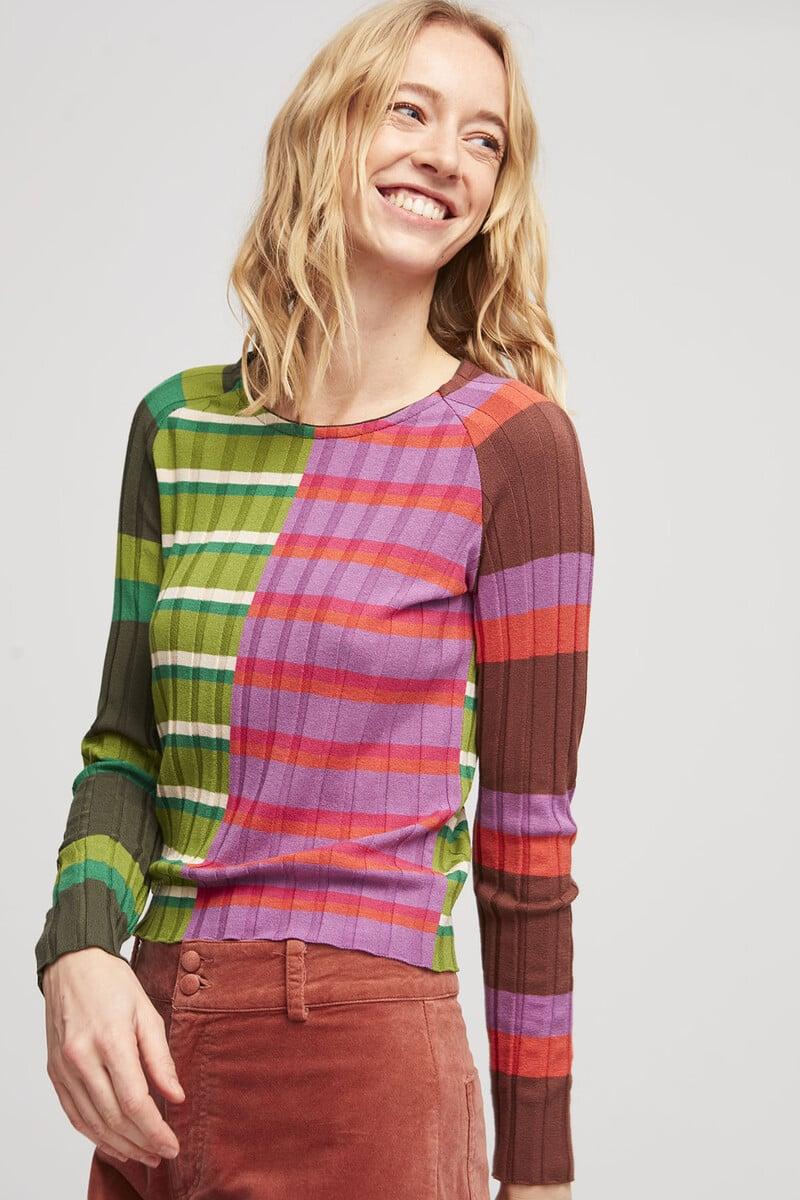 ALDO MARTINS Maglia donna a righe Beziers 