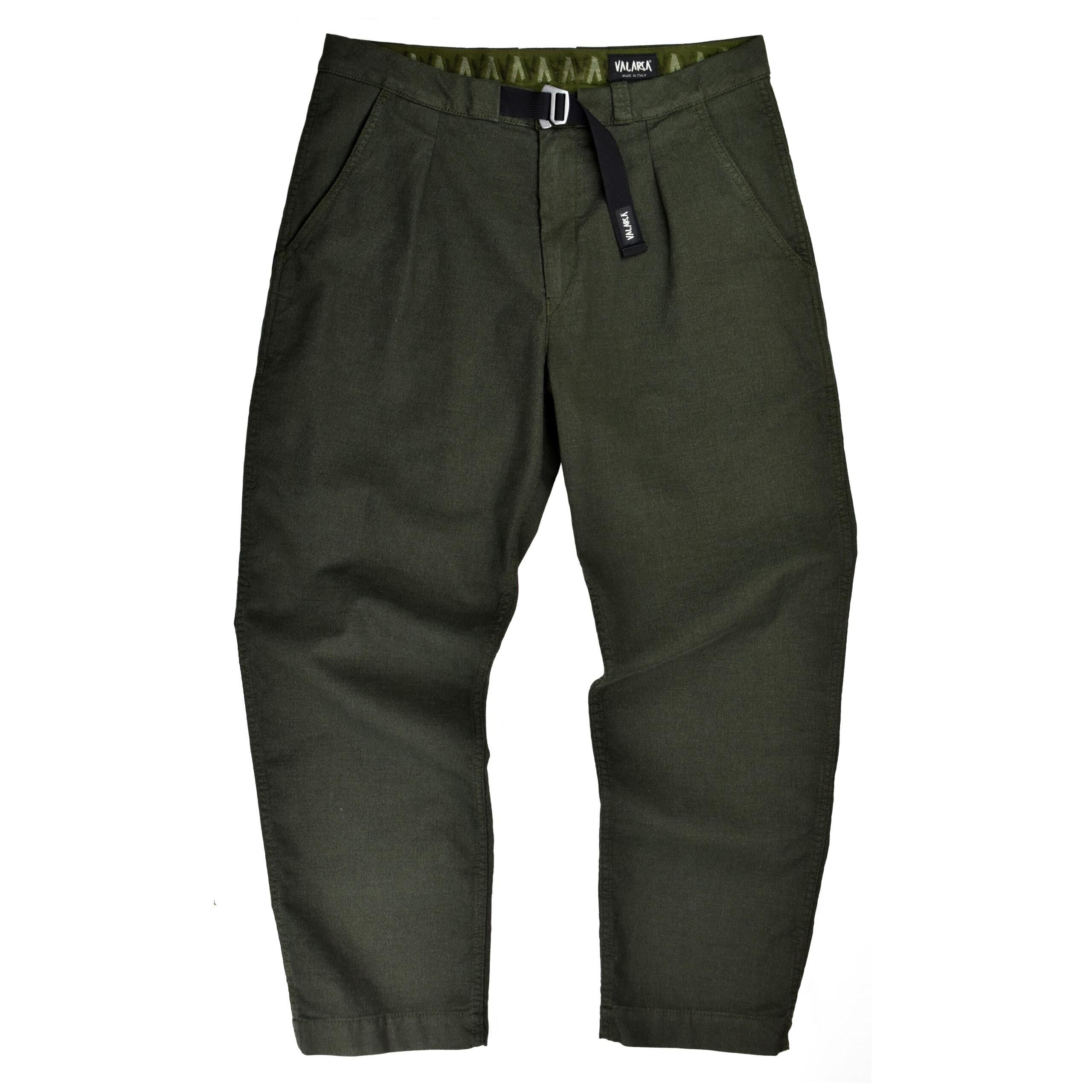 VALARSA Pantalone Spitz  in flannel loden green 