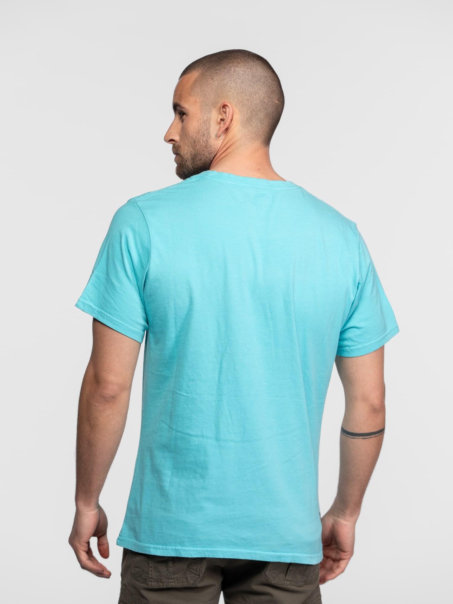 DAYTONA 73 T-shirt uomo Cedar girocollo azzurra 