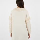 RAKKI Cardigan donna Philosophy Woman bianco lana 