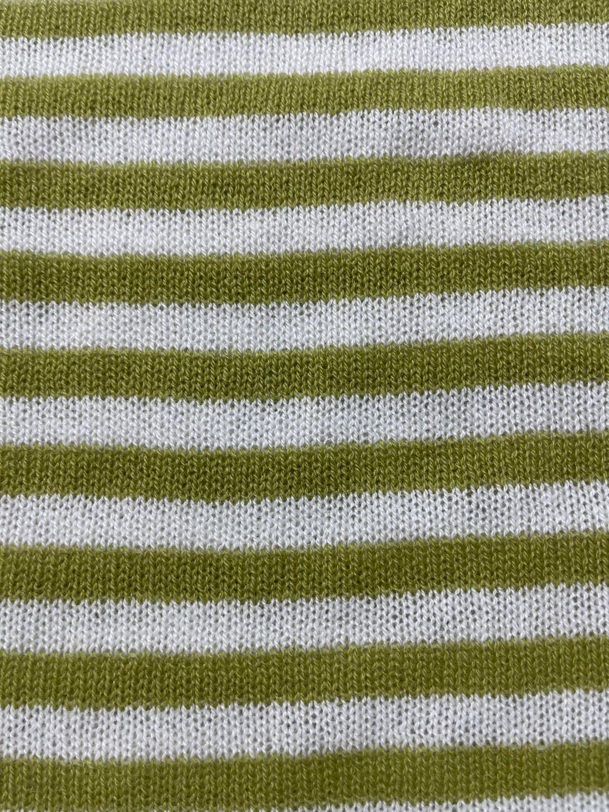 BE YOU GERALDINEALASIO Maglia Benedicta verde/bianco 